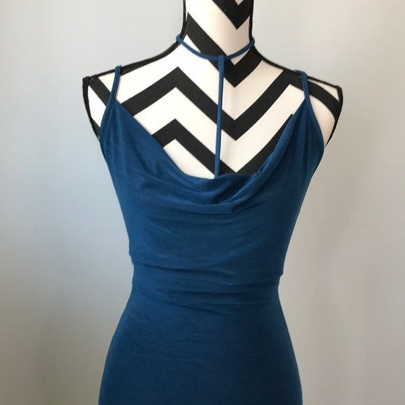 1 LG LEFT Teal Maxi Dress - Picture 3 of 7